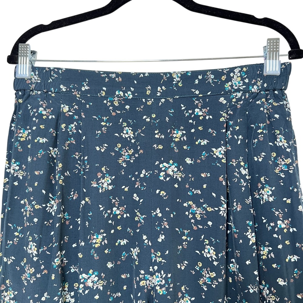 Vintage Coldwater Creek Pleated‎ Ditzy Floral Pants Size L Boho Cottage Fairy - Picture 2 of 6